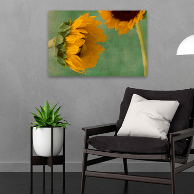 Paysage, nature, plantes, fleurs, tournesols I, art mural