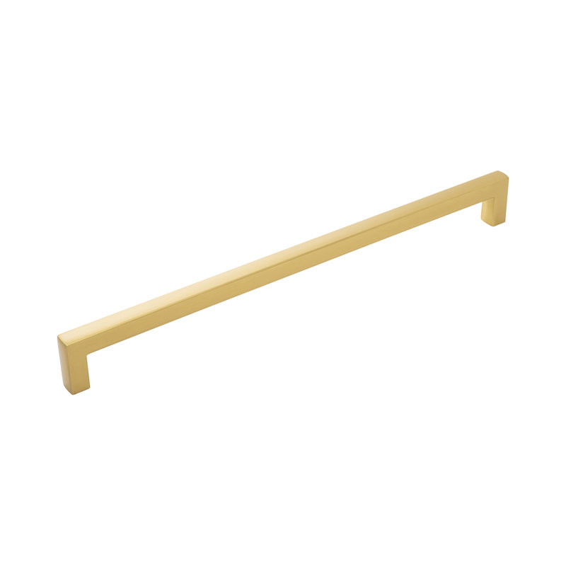 Coventry Center Appliance Pull, Brushed Golden Brass, 18", 0.75"