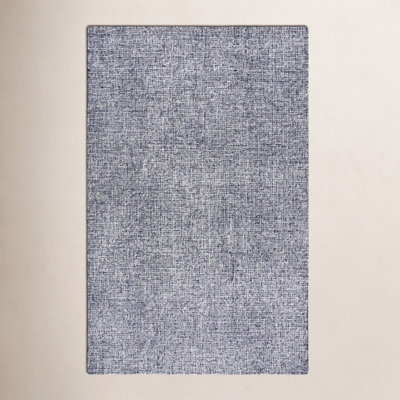 Britley Black White Hand-Tufted Wool Rug