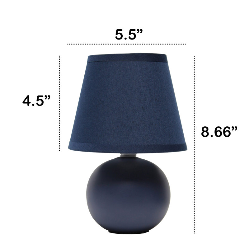 Ceramic Table Lamp, Blue