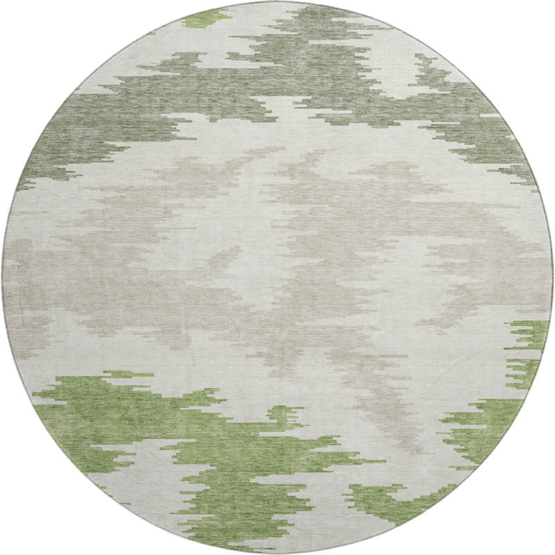 Tapis vert de qualité supérieure lavable à la machine, Rond 8 pi