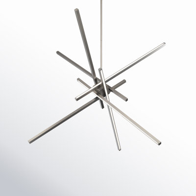 Rochelle 5 Light Metal Dimmable LED Sputnik Chandelier