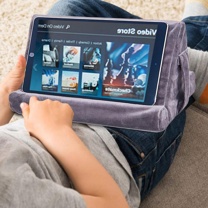 Support à tablette multi-angles avec tablette souple - Support universel pour genoux, canapé, canapé et lit