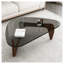 Table basse 35,8 po Mid Century Modern Glass