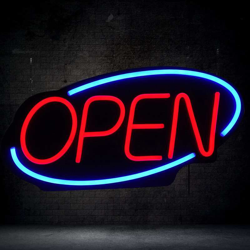 Addalin LED Open Sign Neon Light Wall Sign