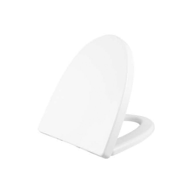 Siège de toilette blanc 18 po x 15 po et couvercle à fermeture douce KDK Home, accessoire de toilette UF à fermeture silencieuse