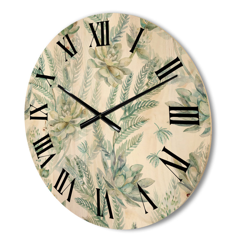 Horloge murale florale, Moyen
