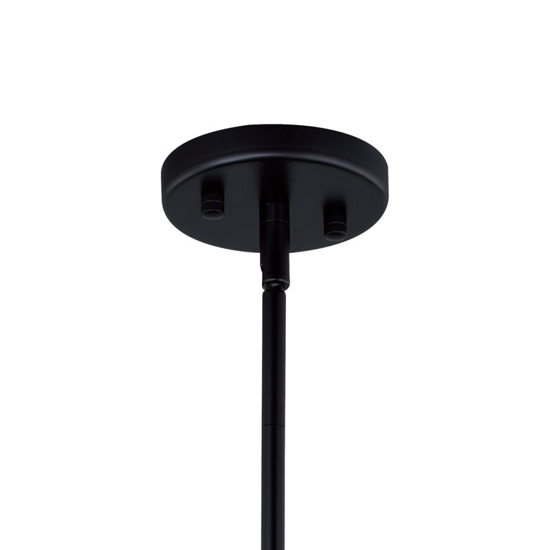 Deandra 4 - Light Black And Natural Brass Single Pendant