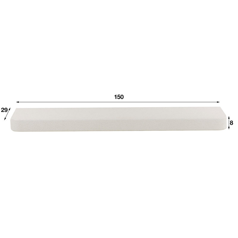 Bazar Floating Shelf, 8cm H x 150cm W x 29cm D