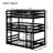 Space-saving Detachable Triple Twin Rubber-wood Bunk Bed-1516473358