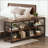 Rustic Farmhouse Style Sofa Table,3-Tier Hall Table,Console Table,TV Stand,Bookshelf