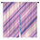 Rideaux de fenêtre roses et mauves à rayures diagonales transparents et obscurcissants - 2 panneaux