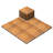 12.5'' L x 12.5'' W Solid Wood Interlocking Deck Tile in Natural