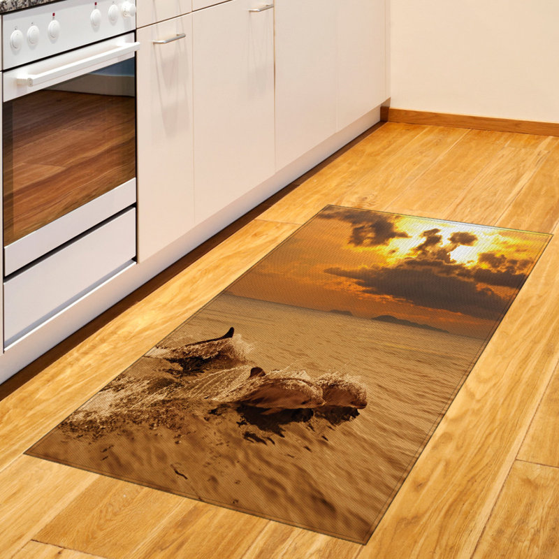 Sea Animals Animal Print High Density Long Fiber Poly Threads Decorative Area Rug Carpet, Rectangle 2'7" x 5'