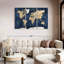 Carte du monde en bois texturé sur toile, ensemble de 3 pièces-690472864