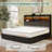 Bed Frame With 6 Storage Drawers, Linen Upholstered Headboard, Built In Charging Station And Led-525178056-525178061