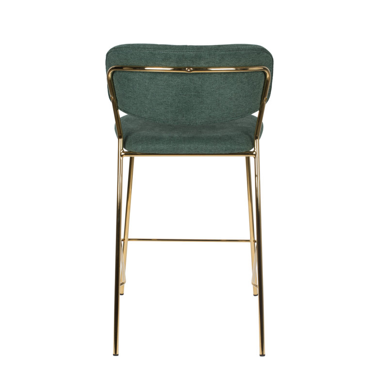 Jolien 26'' Counter Stool, Gold/Dark Green, Dark Green