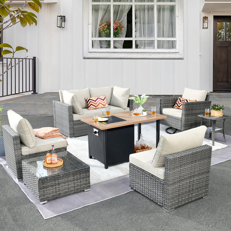 Ensemble de conversation modulaire avec coussins Hop, Gris foncé, 1