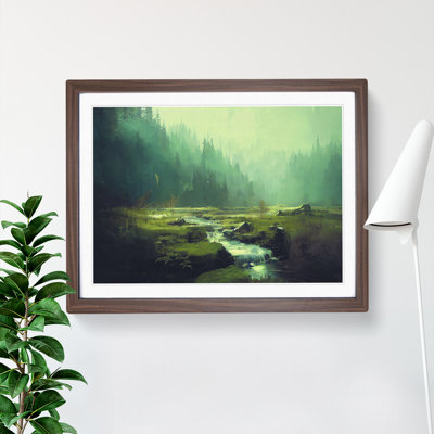 Astonishing Forest Stream - Single Picture Frame Print