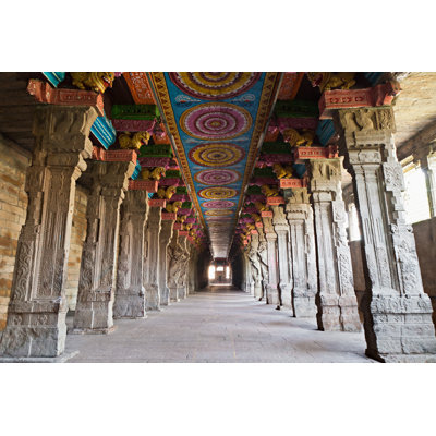 Inside Meenakshi Temple - Wrapped Canvas Print