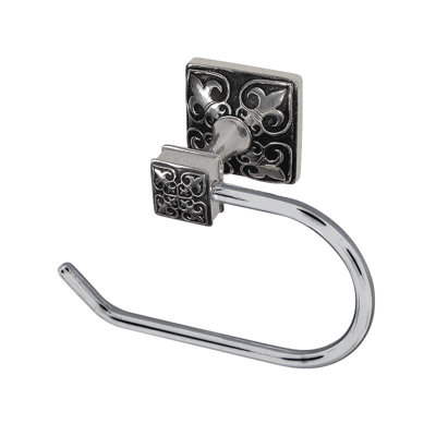 Fleur de Lis Wall Mounted Toilet Paper Holder