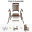 Chaise berçante en PEHD Adirondack, idéale pour une utilisation intérieure et extérieure-1978780016