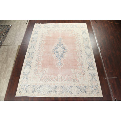 One-of-a-Kind 9'9" X 12'11" Wool Area Rug in Peach