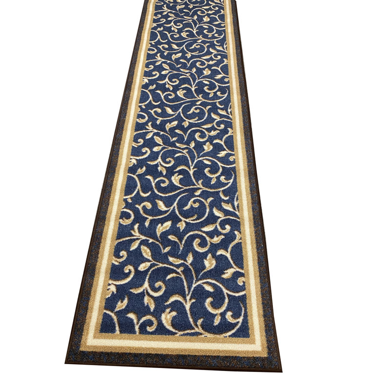 Tapis de cuisine Faasulu, Tapis de couloir 1,8 pi x 4,11 po, bleu