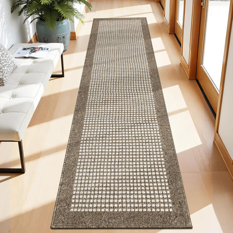 Area Rug, Runner 2' x 8', Brown
