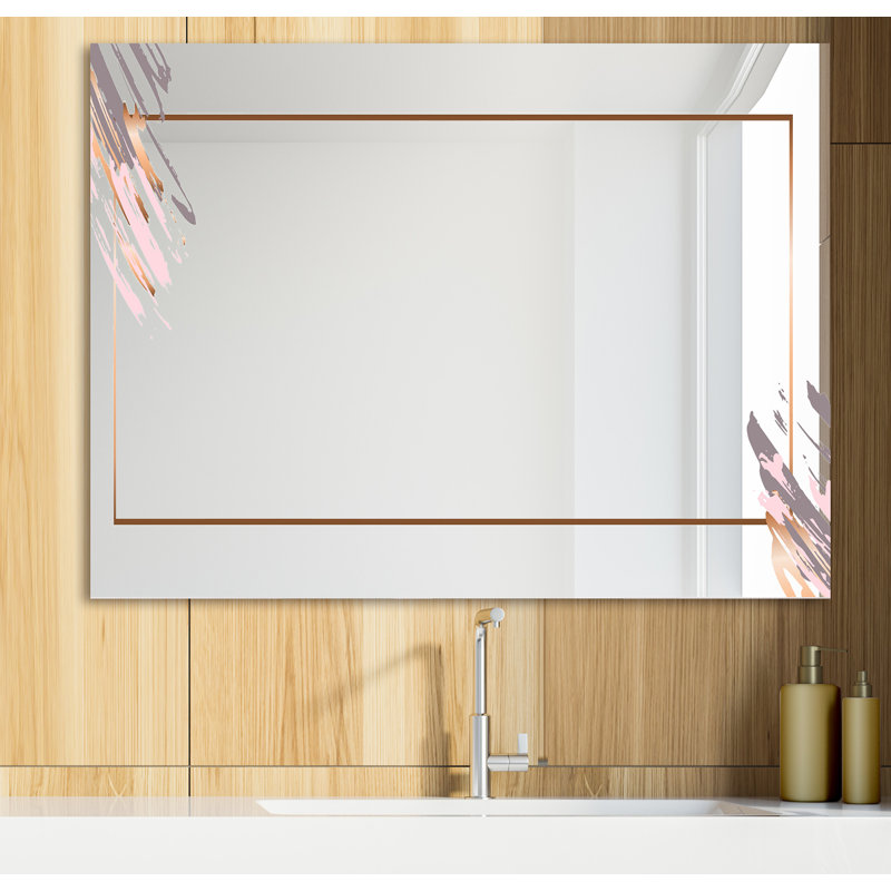 Minimal Glam Vanity Mirror, 29.5" H x 39.4" W
