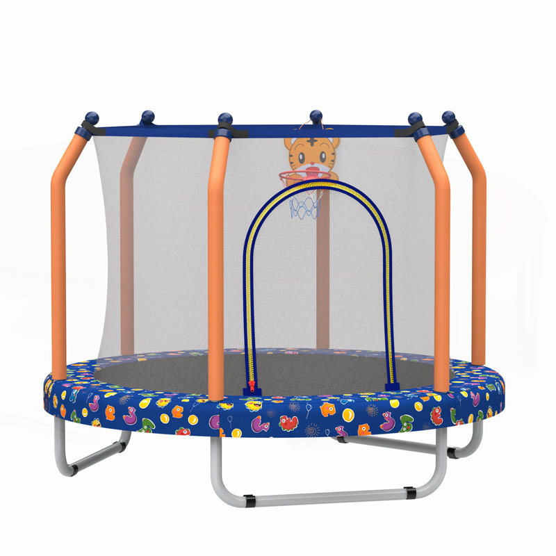 Trampoline polyvalent pour les enfants avec des caractéristiques de sécurité et de plaisir à rebondir