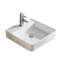 Lavabo de salle de bain vasque carré en céramique avec trop-plein Modern
