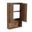 Meuble-lavabo double autoportant avec plateau de meuble-lavabo en résine et rangement mural pour salle de bain 24 po Vowar-129034431