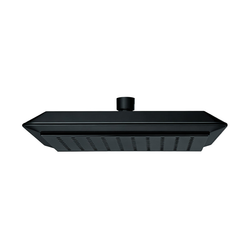 Kingston Brass Shower Scape 9-5/8-Inch Square Rainfall ABS Shower Head, Matte Black