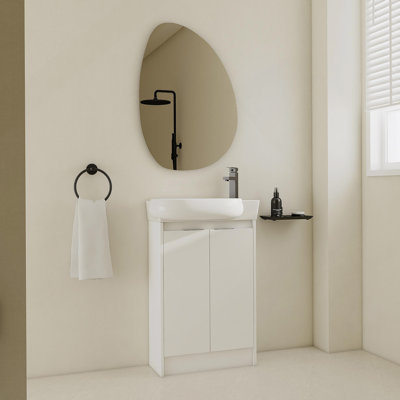23" Freestanding Bathroom Vanity With Sink, Soft Close Doors
