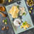 Ambesonne Cat Cutting Board Large Size Pastel Kitty and Butterflies Multicolor