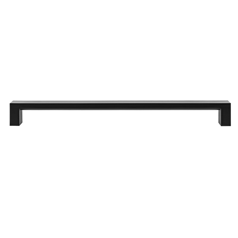 Architectural Flat 16" Center to Center Matte Black Appliance Pull, Matte Black, 16"