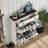 16 Pair Shoe Storage Cabinet with 2 Flip Drawers,Farmhouse Shoe Cabinet for Entryway-1145942141