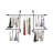 Industrial Wall-Mounted Pipe Clothing Rack