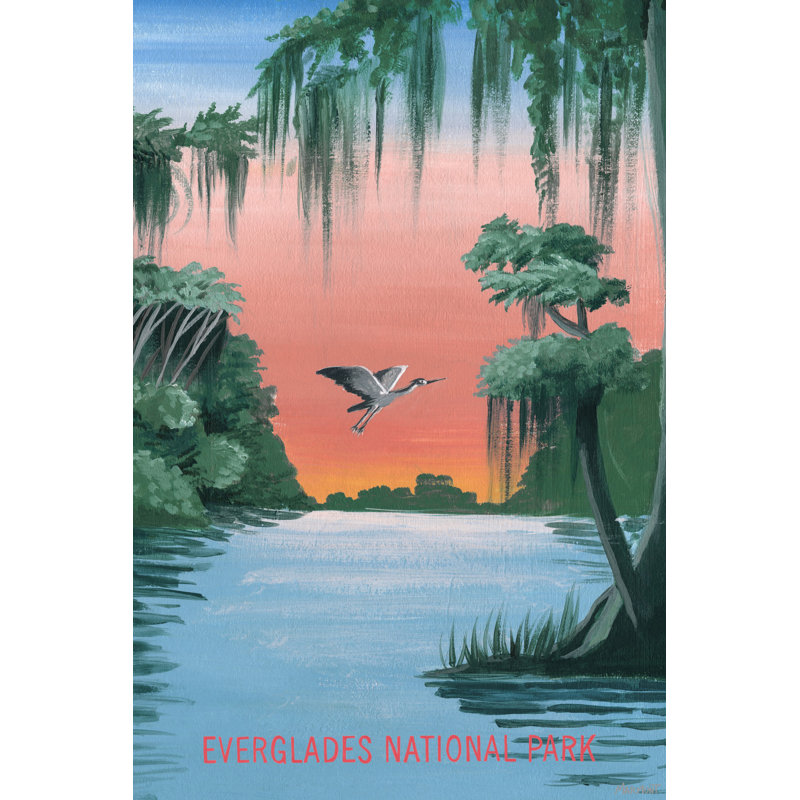 Florida Everglades - impression sur toile tendue, H 45 po x l 30 po x P 1,5 po