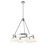 Felda 6 - Light Steel Dimmable Cone Chandelier-99998921-99998919