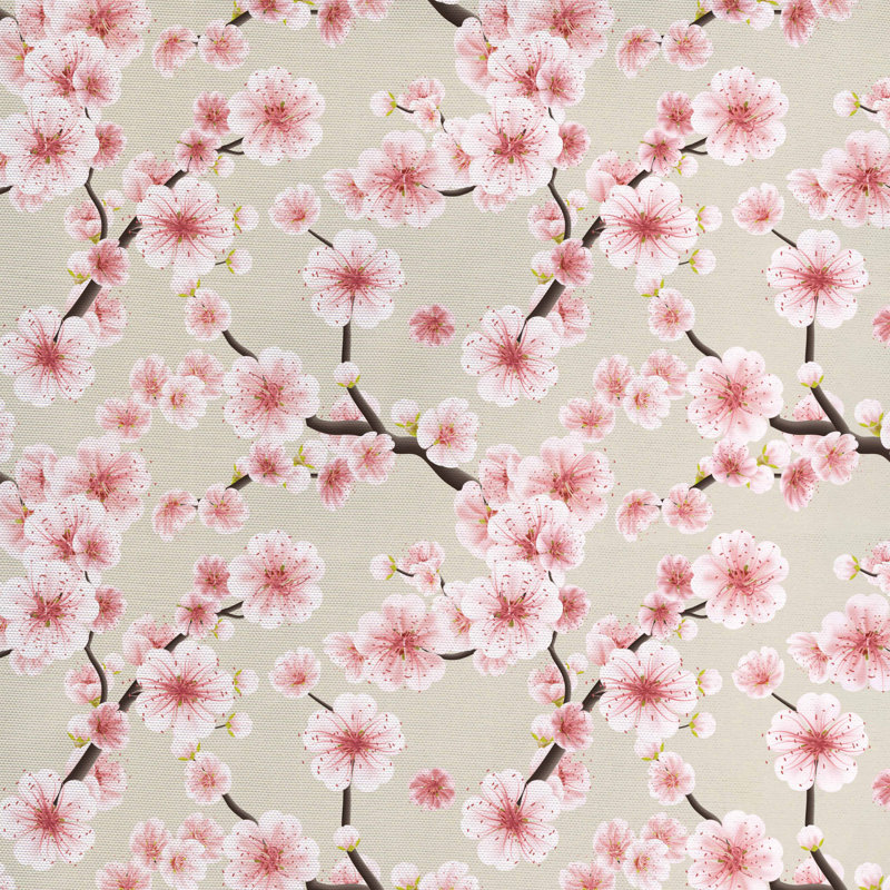Tissu asiatique, l 58 po x L 108 po