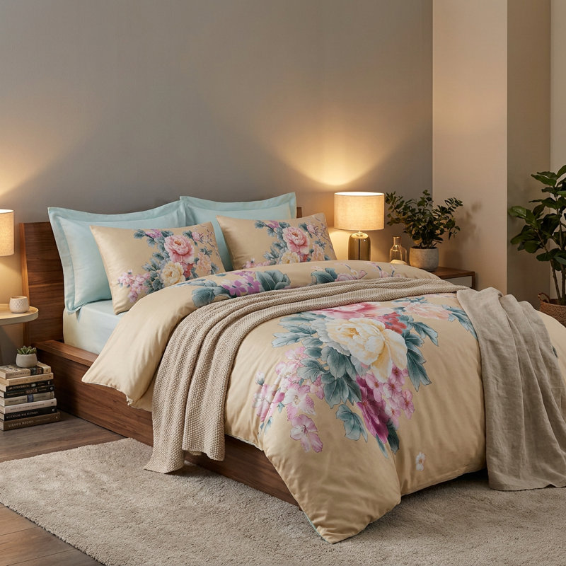 Ensemble de housse de couette floral