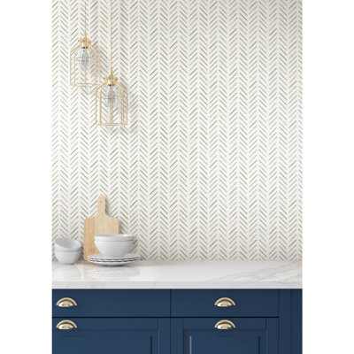 Painted Herringbone Peel & Stick Chevron Roll