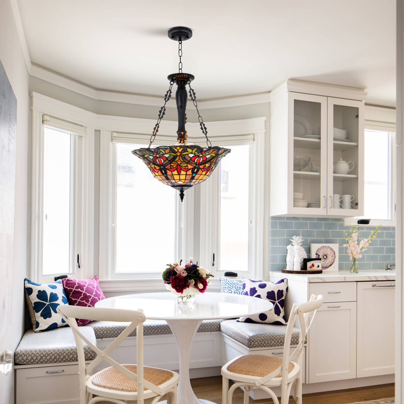 3 - Light Dimmable Geometric Chandelier