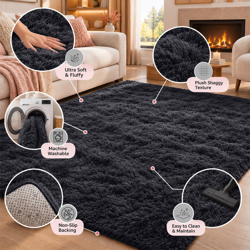 Alberic Rectangle Shag, Rectangle 120 x 170 cm