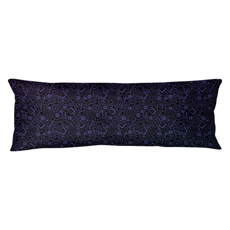 Coussin lombaire rpg, Bourre en polyester, Mauve / Bleu