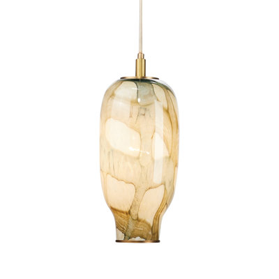 Helen Pendant In Pale Blue Glass