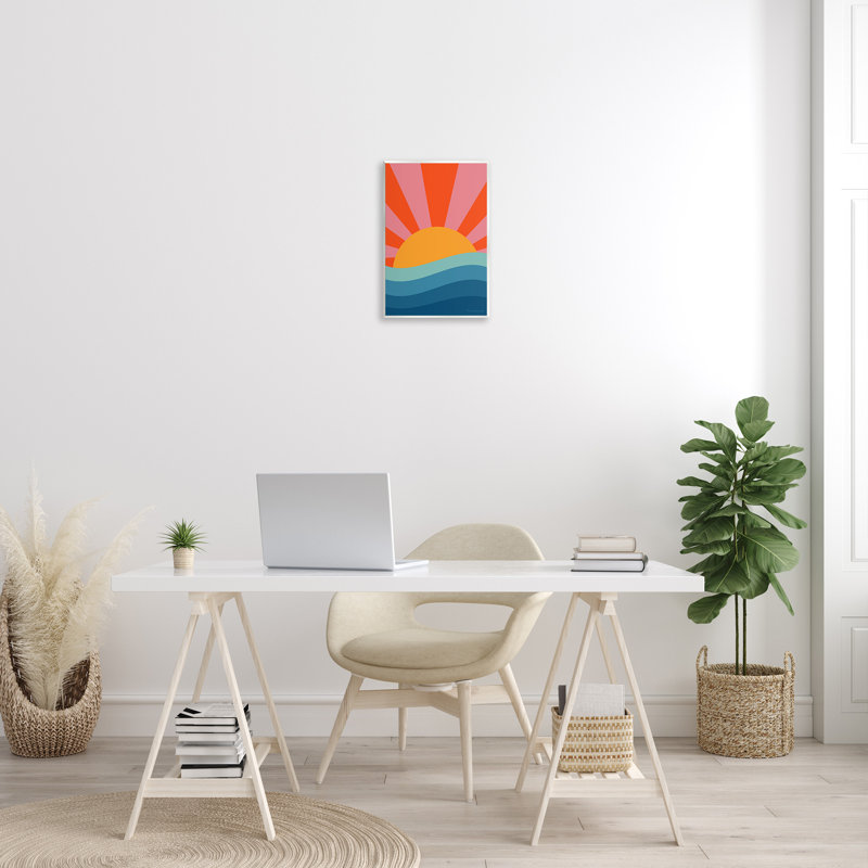 «Sun Rays on Sea» par Carrie Cantwell, H 19 po x l 13 po