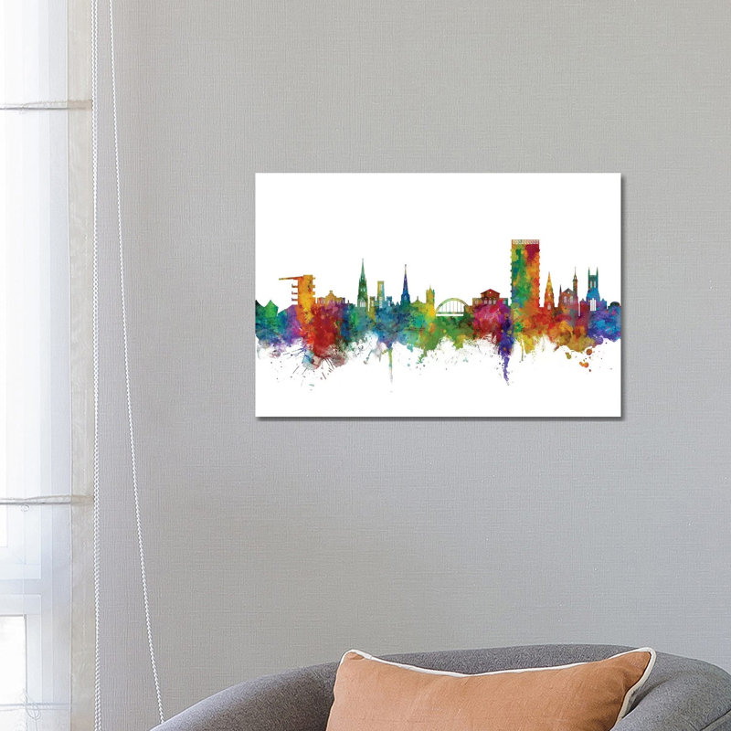 Cheltenham, England Skyline by Michael Tompsett - Wrapped Canvas Gallery-Wrapped Canvas Giclée